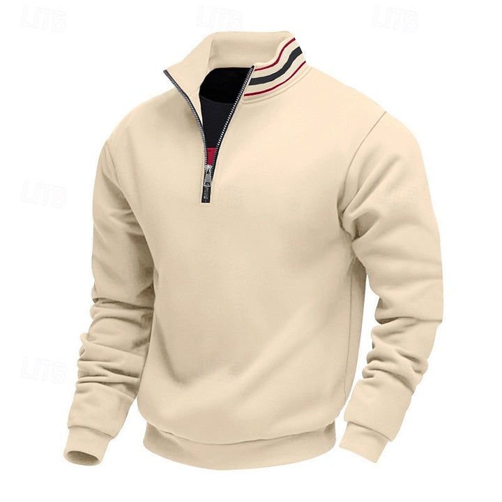 Aldert | Verfijnde Halfrits Sweater