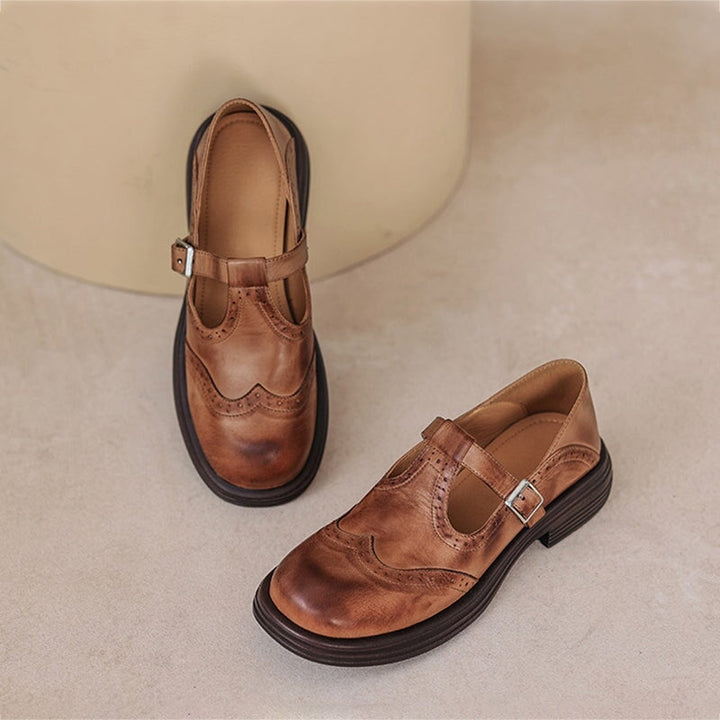 Sophie | Elegante Leren Mary Janes