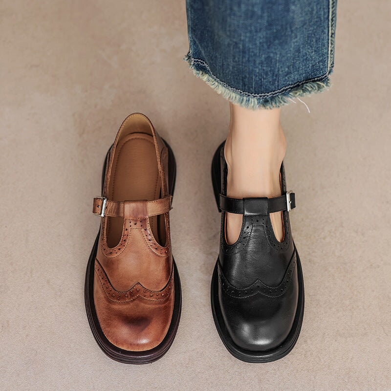 Sophie | Elegante Leren Mary Janes