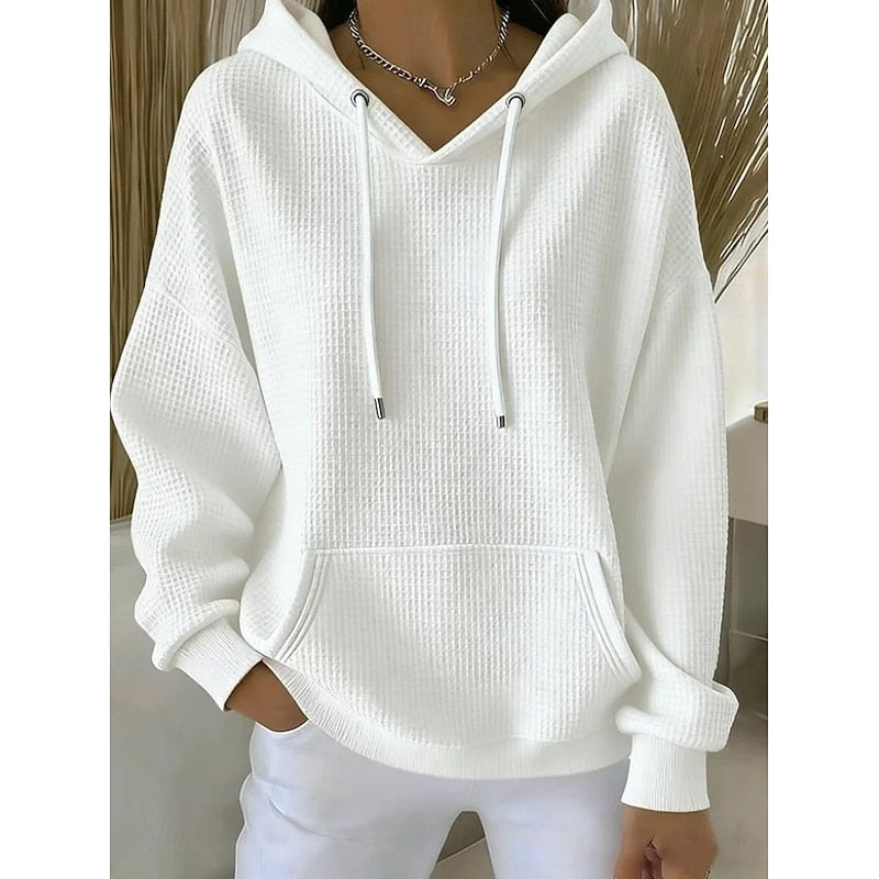 Iris | Comfortabele Wafel Hoodie