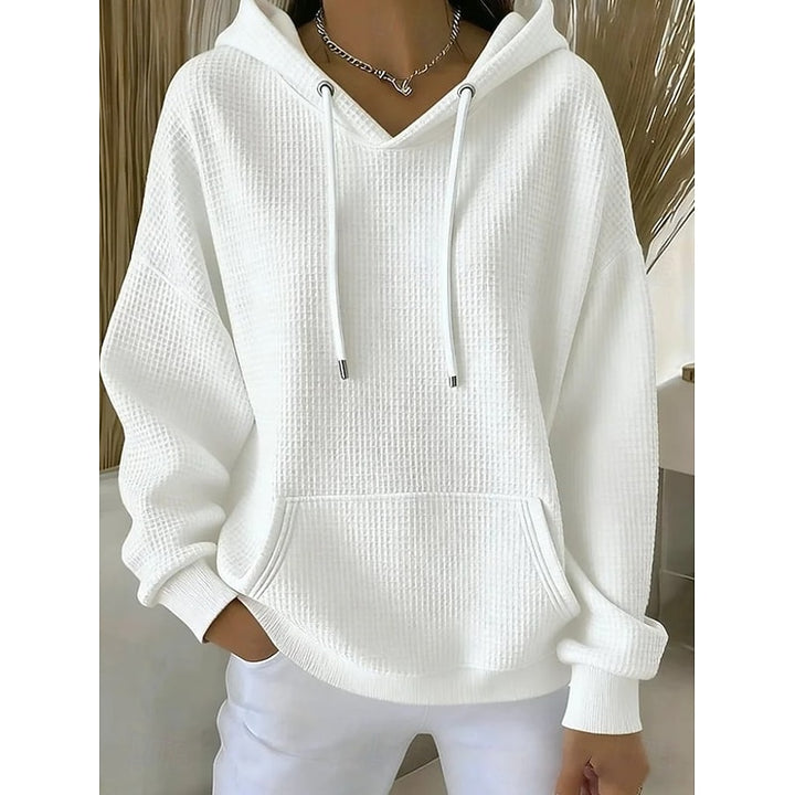 Iris | Comfortabele Wafel Hoodie