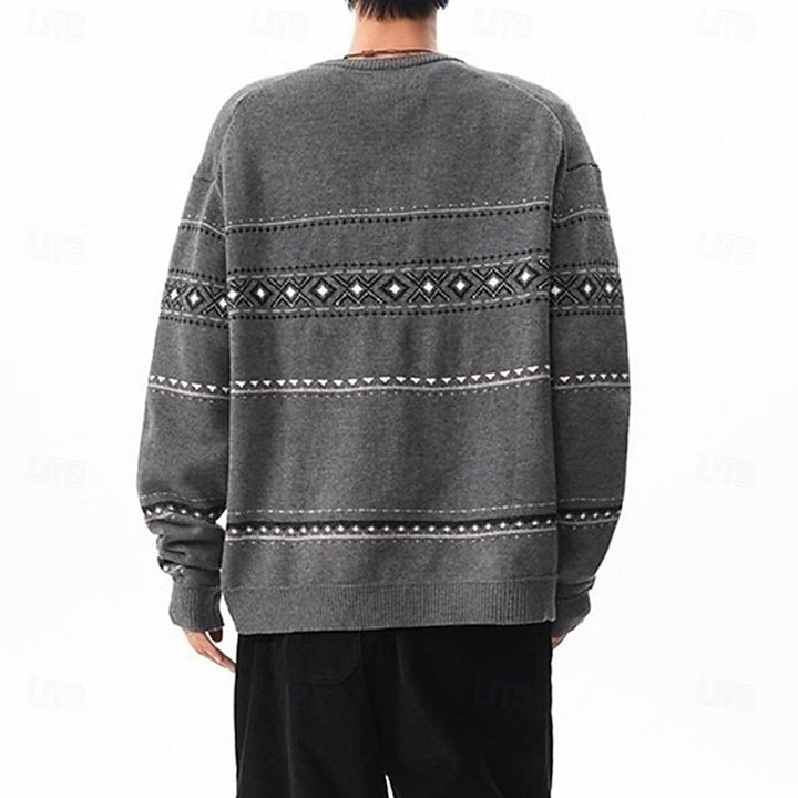 Wim | Warm Kerstvest met Sfeervol Patroon