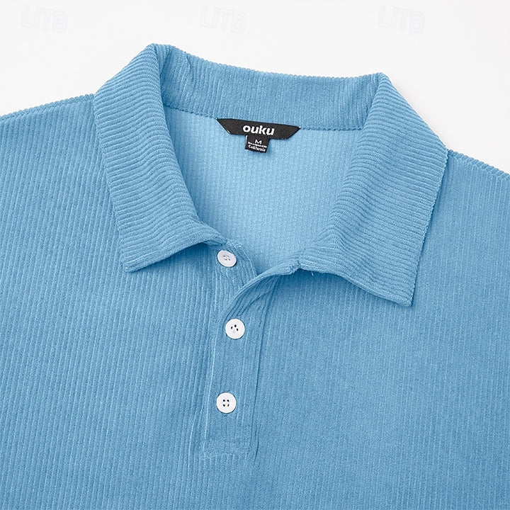 Pieter | Getextureerde Poloshirt met Kraag