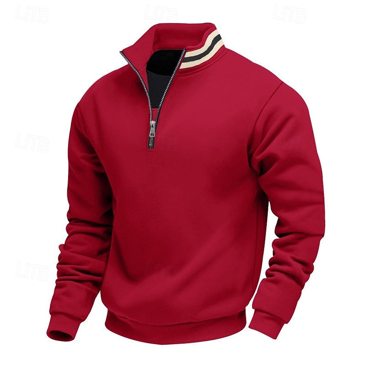 Aldert | Verfijnde Halfrits Sweater