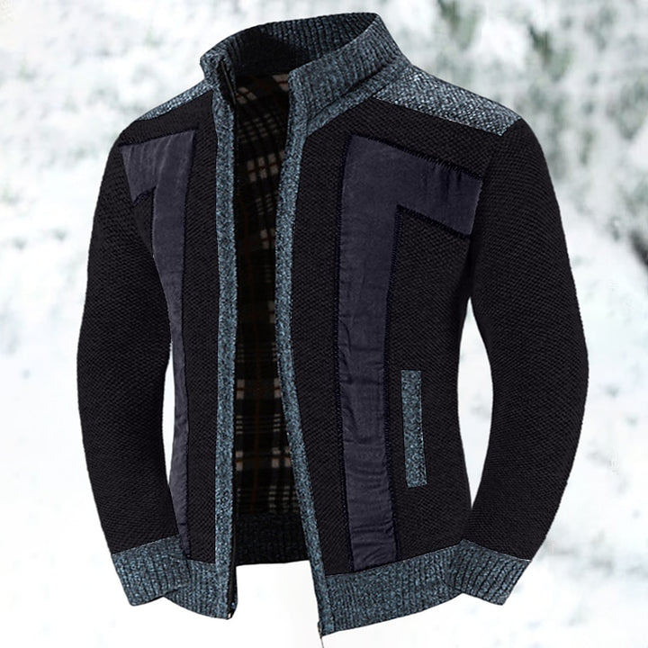 Fedde | Warm Gebreid Vest met Rits