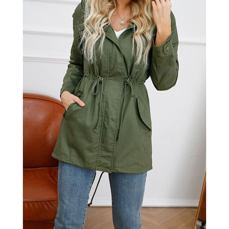 Yfke | Elegante Jas met Capuchon