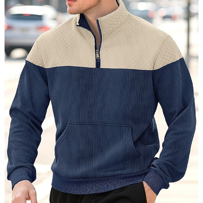 Tijn | Verfijnde Halfrits Sweater