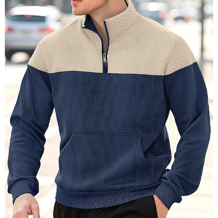Tijn | Verfijnde Halfrits Sweater