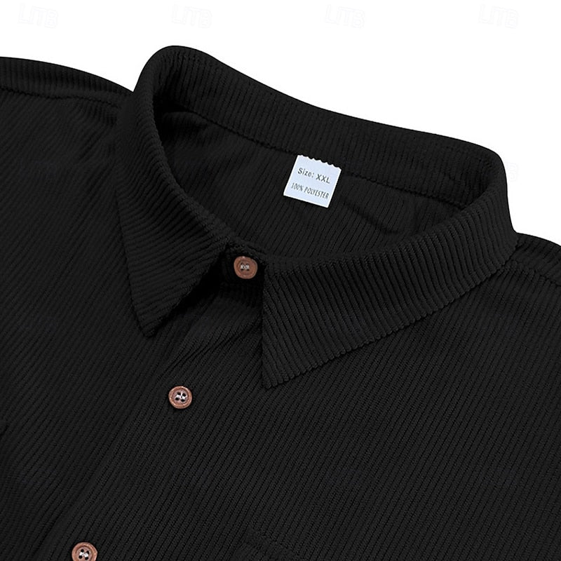 Dirk | Gestructureerd Casual Overhemd