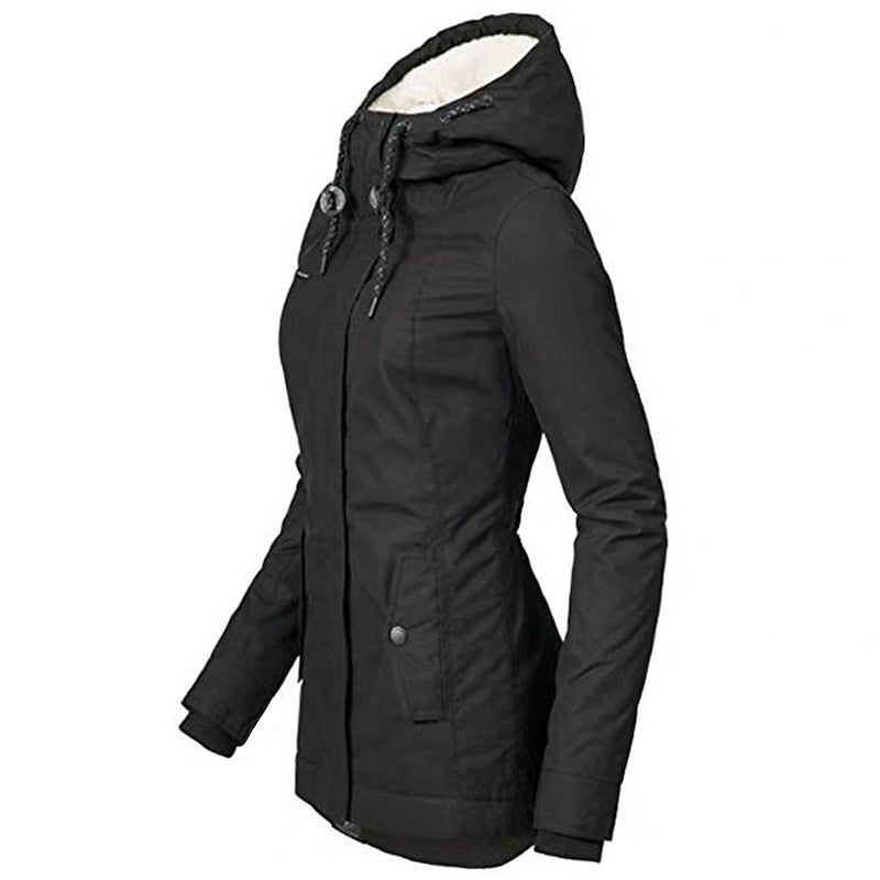 Carla | Warme Gevoerde Parka met Capuchon