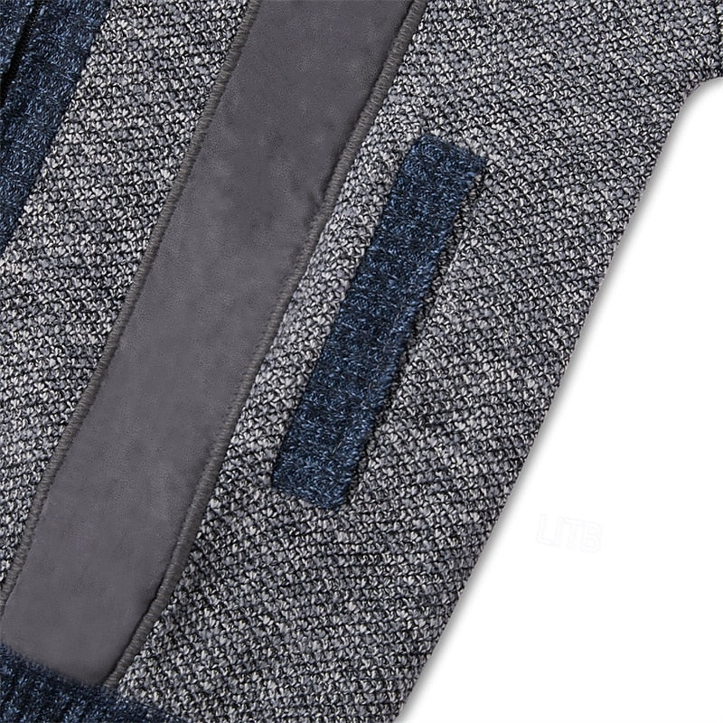 Fedde | Warm Gebreid Vest met Rits
