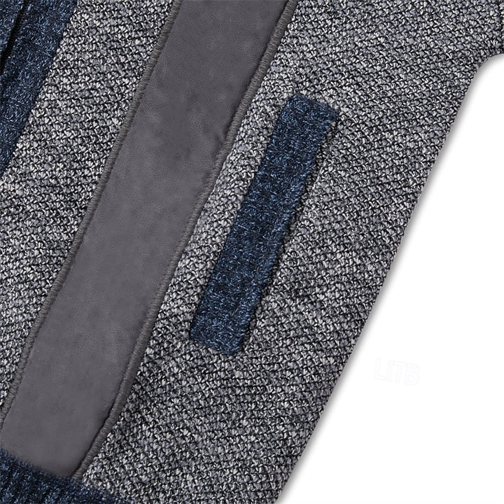 Fedde | Warm Gebreid Vest met Rits