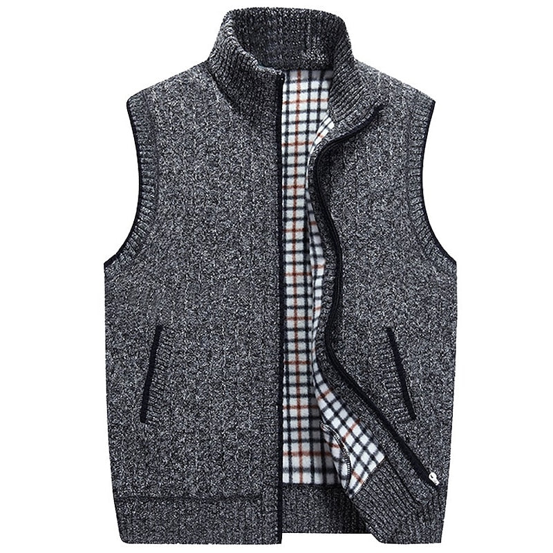 Arend | Warme Bodywarmer met Opstaande Kraag