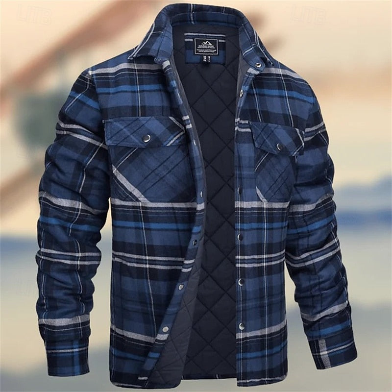 Rens | Gevoerde Overshirt met Ruitmotief