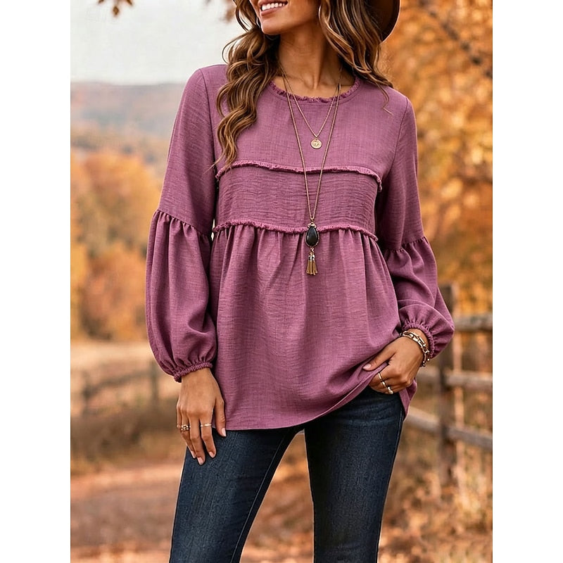 Rozemarijn | Sierlijke Blouse met Peplum