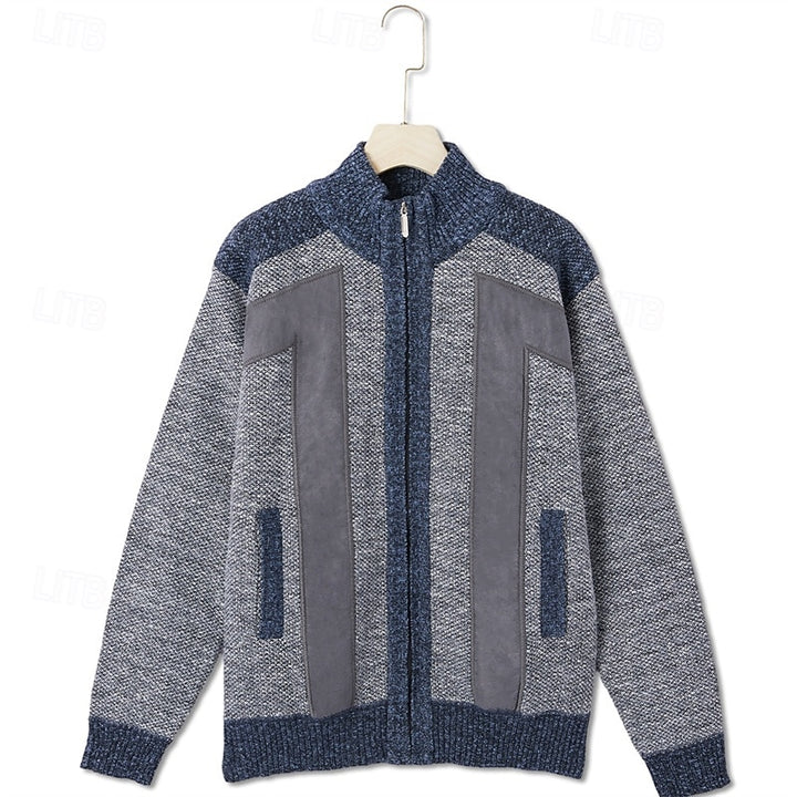 Fedde | Warm Gebreid Vest met Rits