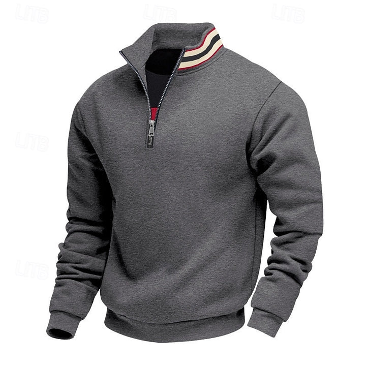 Aldert | Verfijnde Halfrits Sweater