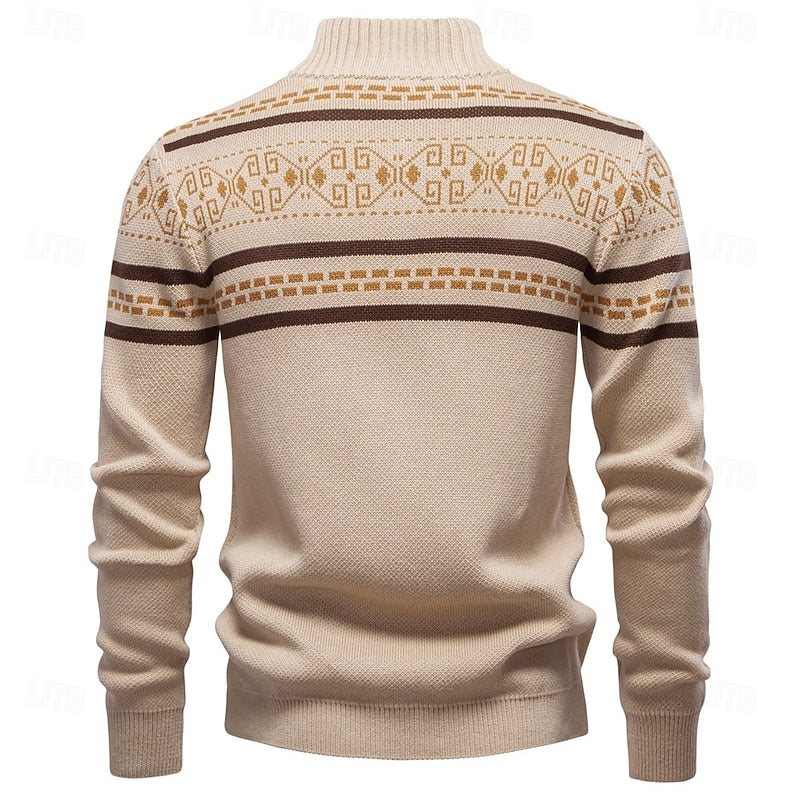 Tiemen | Warm Kerst Vest met Ritssluiting