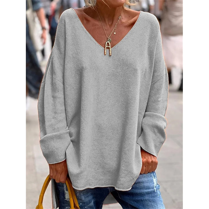 Trijntje | Soepele Oversized V-Hals Trui
