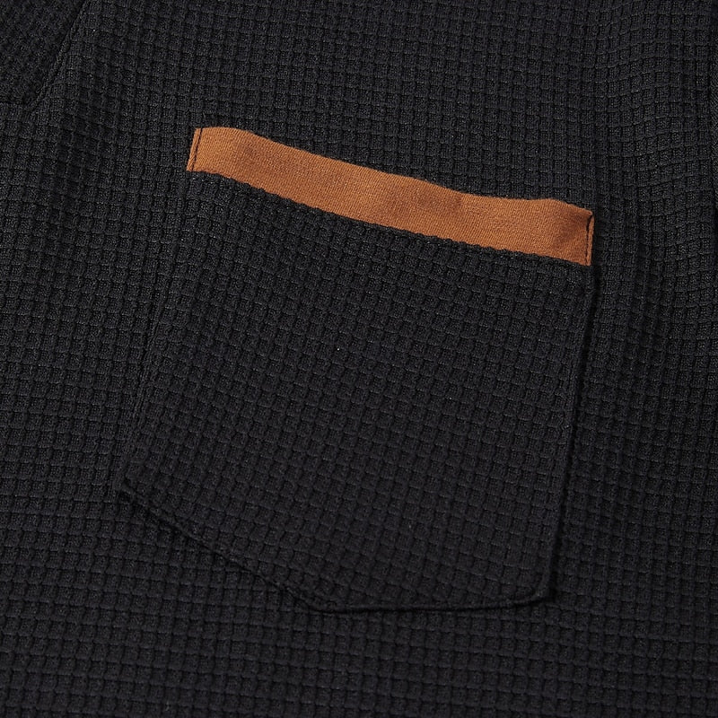 Rik | Verfijnde Henley met Opstaande Kraag