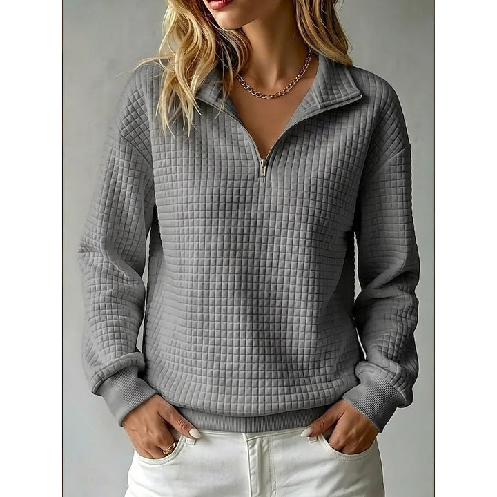 Greetje | Getextureerde Halfrits Sweater