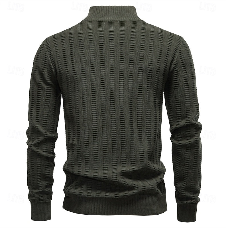 Alwin | Verfijnde Half-Zip Trui