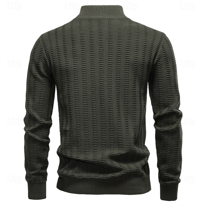 Alwin | Verfijnde Half-Zip Trui