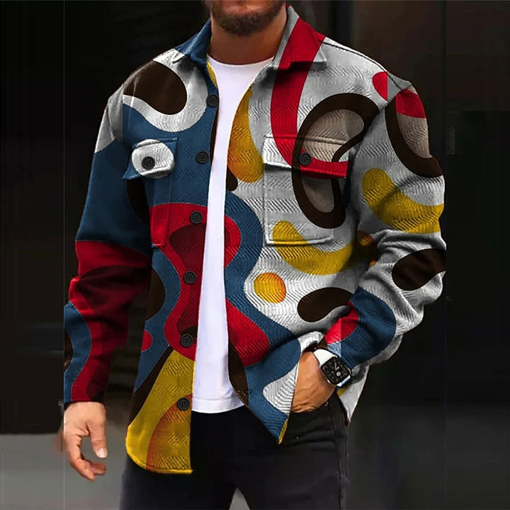 Gijsbert | Kunstzinnige Overshirt met Patroon