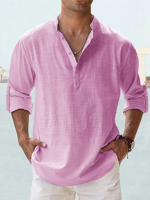 Thomas | Ademend Slim-Fit Linnen Overhemd