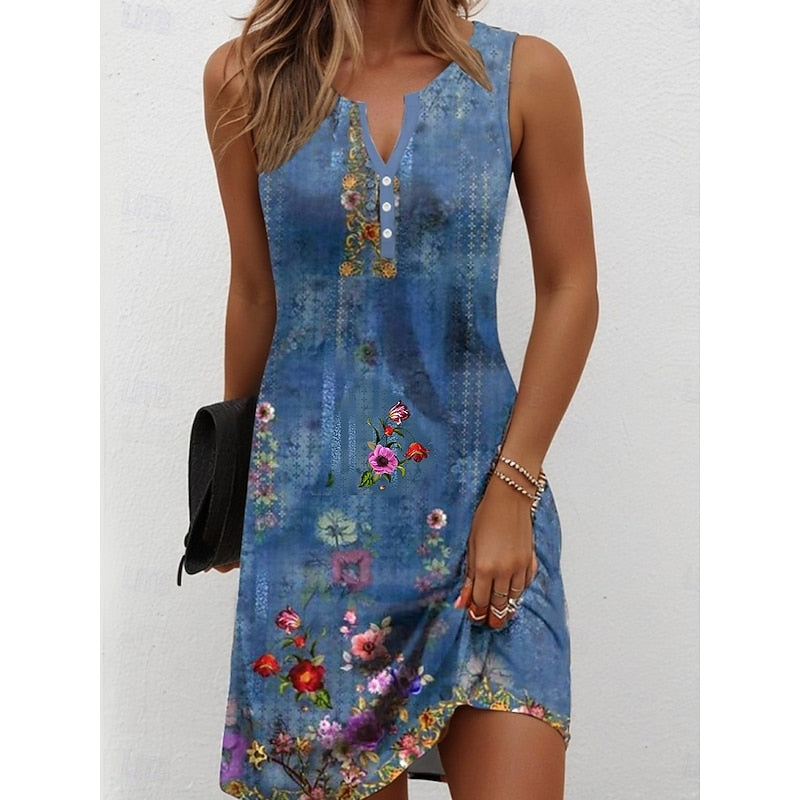 Marjan | Luchtige Zomerjurk met Bloemenprint