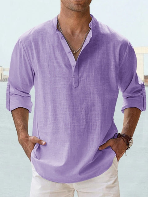 Thomas | Ademend Slim-Fit Linnen Overhemd
