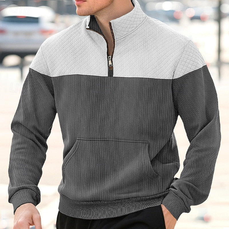 Tijn | Verfijnde Halfrits Sweater