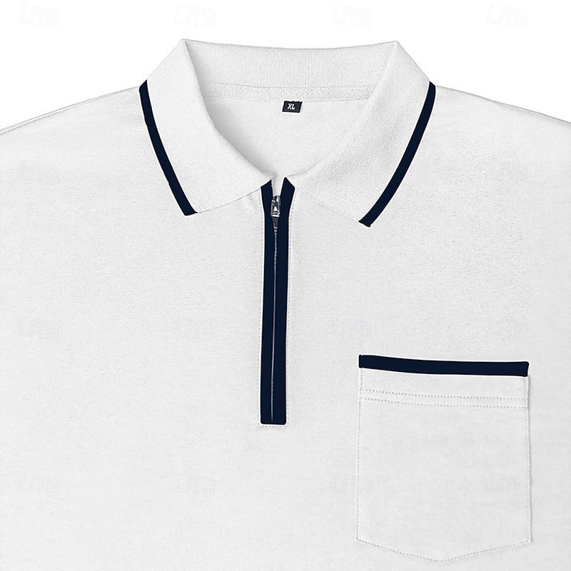 Reinoud | Verfijnde Poloshirt met Halve Rits