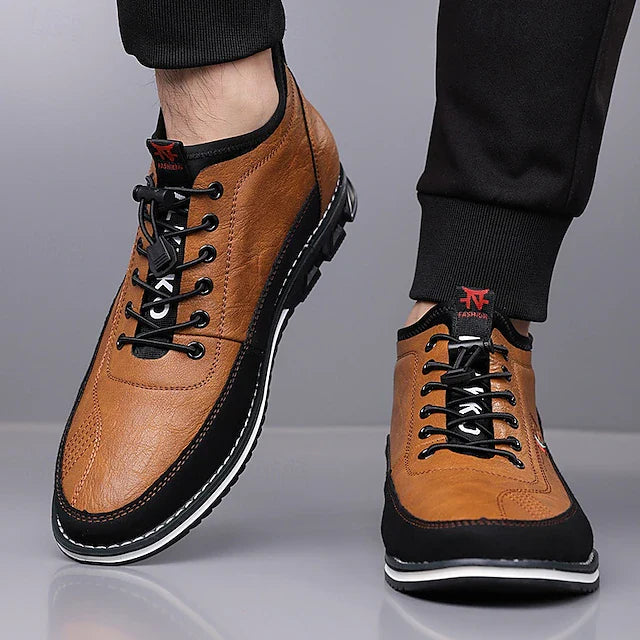 Garron | Comfortabele Leren Veterschoen