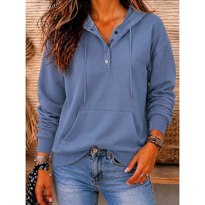 Anouk | Comfortabele Hoodie met Knoopsluiting