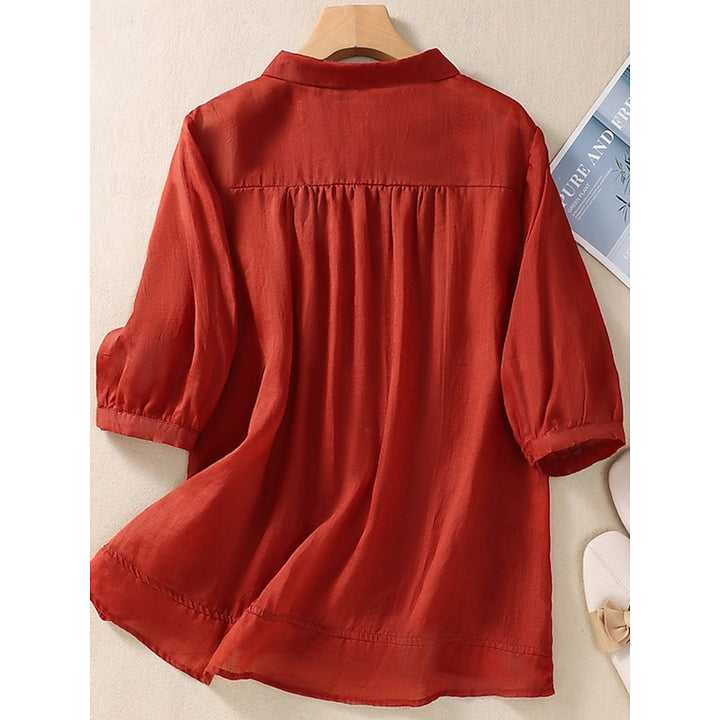 Lisette | Verfijnde Geborduurde Blouse