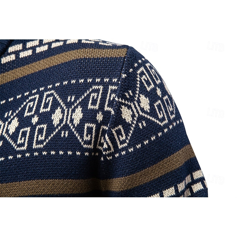 Tiemen | Warm Kerst Vest met Ritssluiting