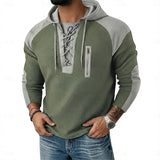 Joep | Sportieve Hoodie met Veterhals