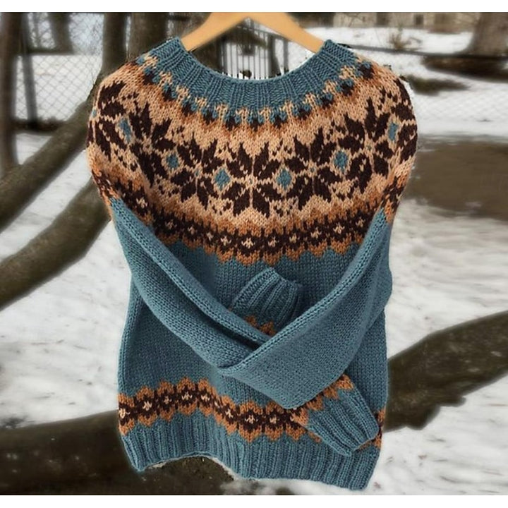 Antje | Warme Jacquard Trui