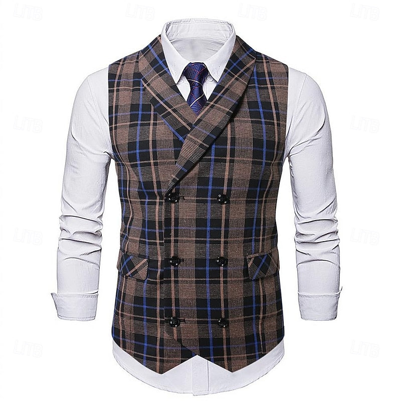 Anton | Dubbelrijs Geruit Gilet