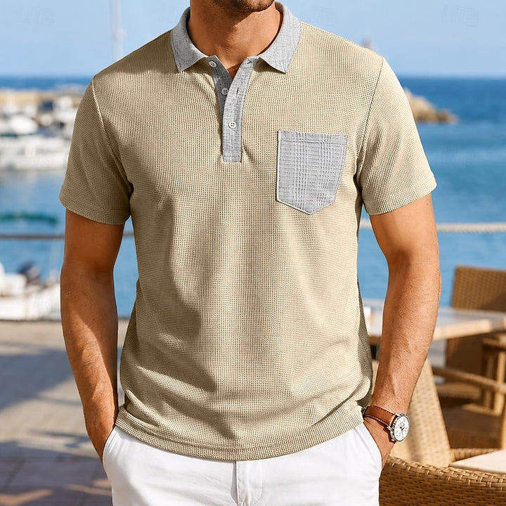 Freek | Verfijnd Structuur Poloshirt