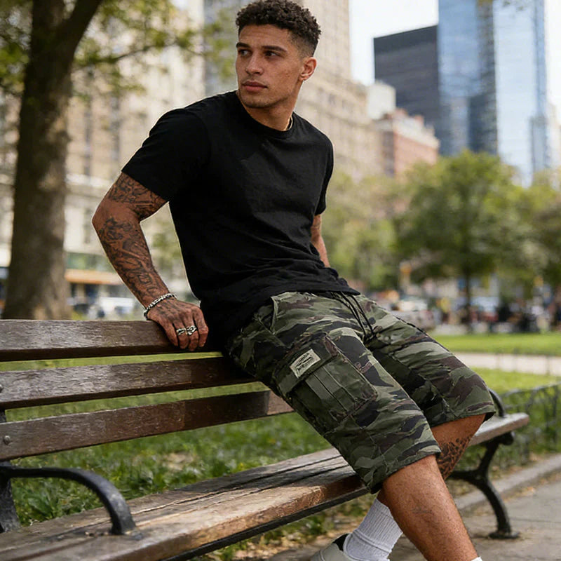 Lars | Stoere Camouflage Cargo Short