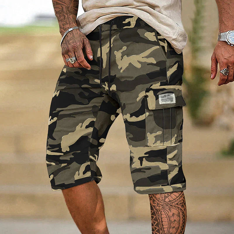 Lars | Stoere Camouflage Cargo Short