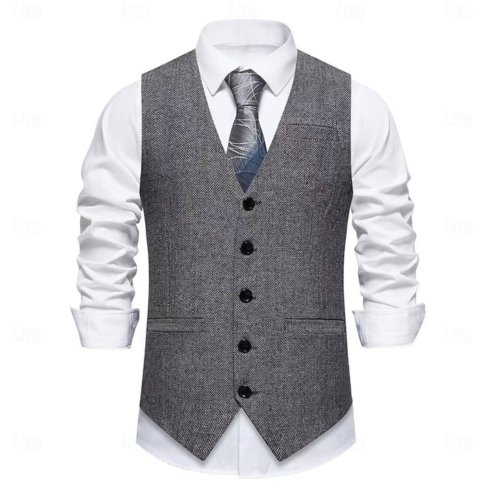 Hessel | Klassiek Visgraat Gilet