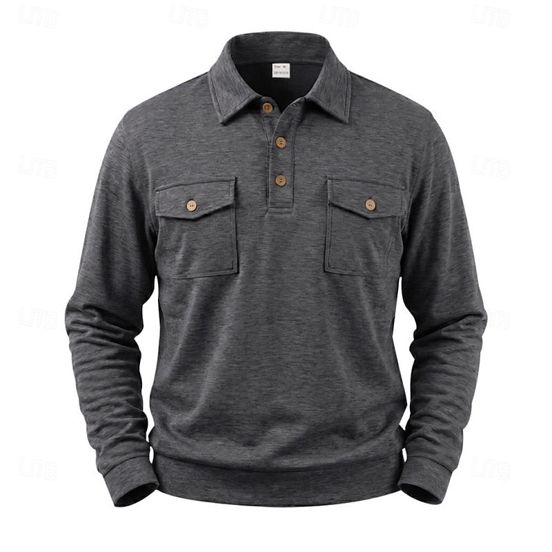 Lex | Klassiek Poloshirt met Lange Mouw