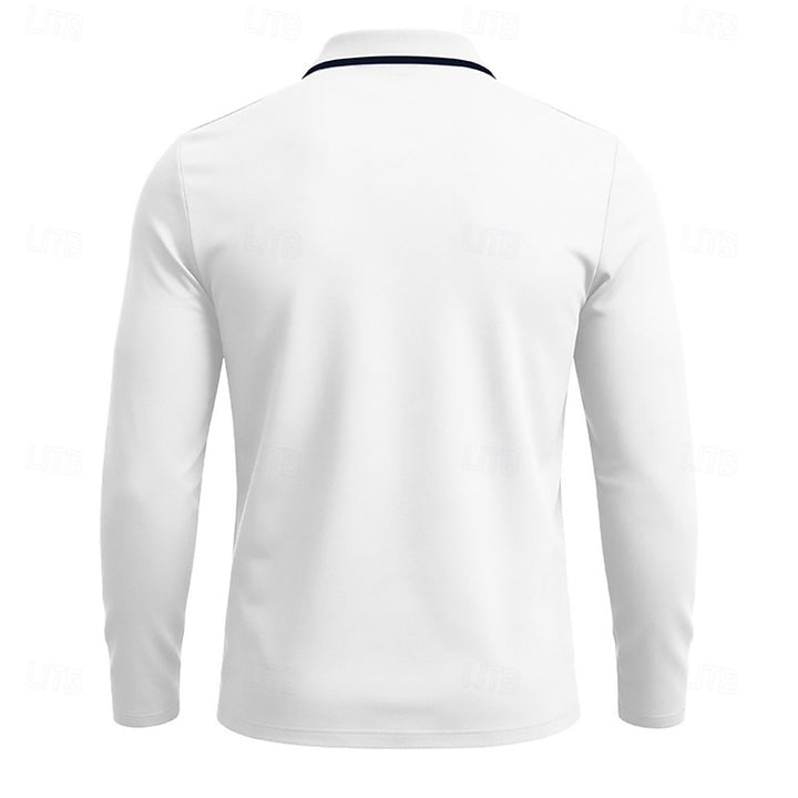 Reinoud | Verfijnde Poloshirt met Halve Rits