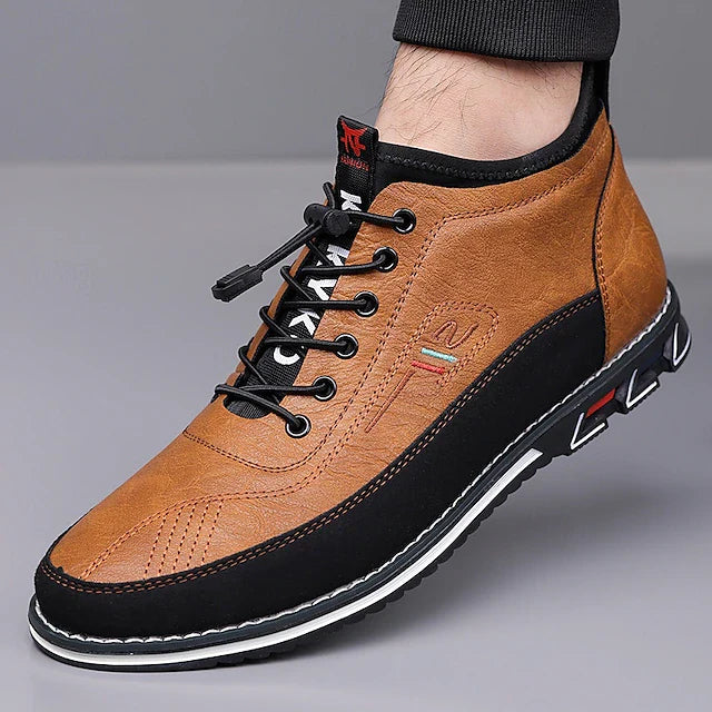 Garron | Comfortabele Leren Veterschoen