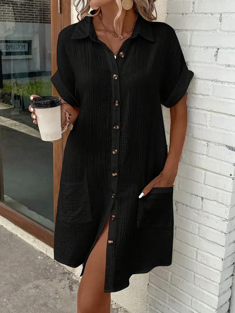 Mallia | Tijdloze V-hals Blousejurk