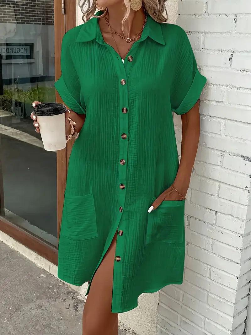 Mallia | Tijdloze V-hals Blousejurk