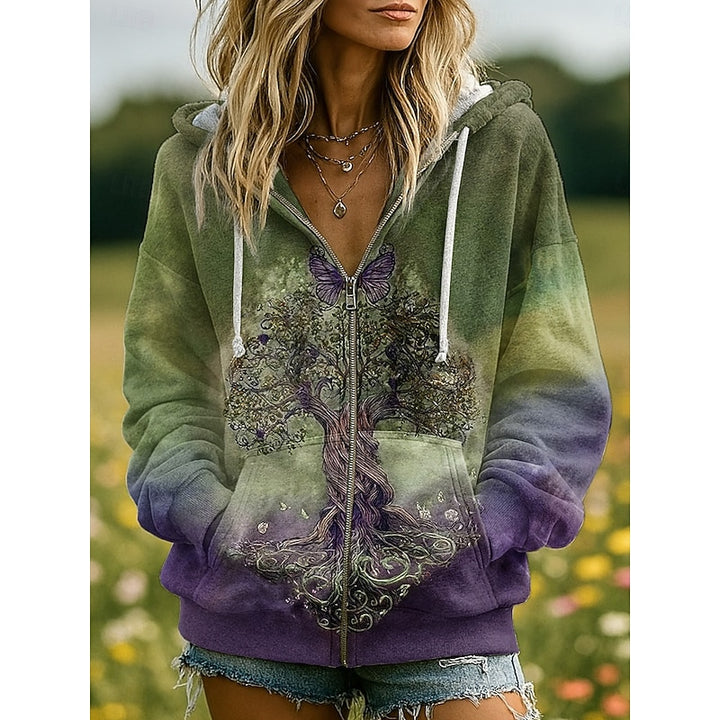 Linde | Sfeervolle Rits-Hoodie